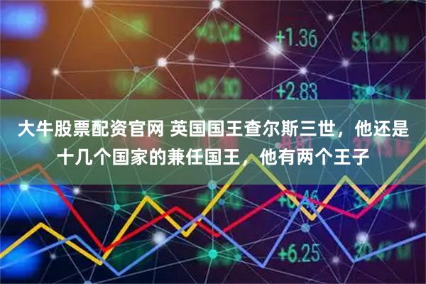 大牛股票配资官网 英国国王查尔斯三世，他还是十几个国家的兼任国王，他有两个王子